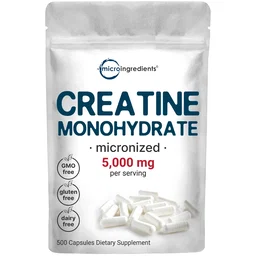 Creatine Monohydrate Capsules, 500 counts