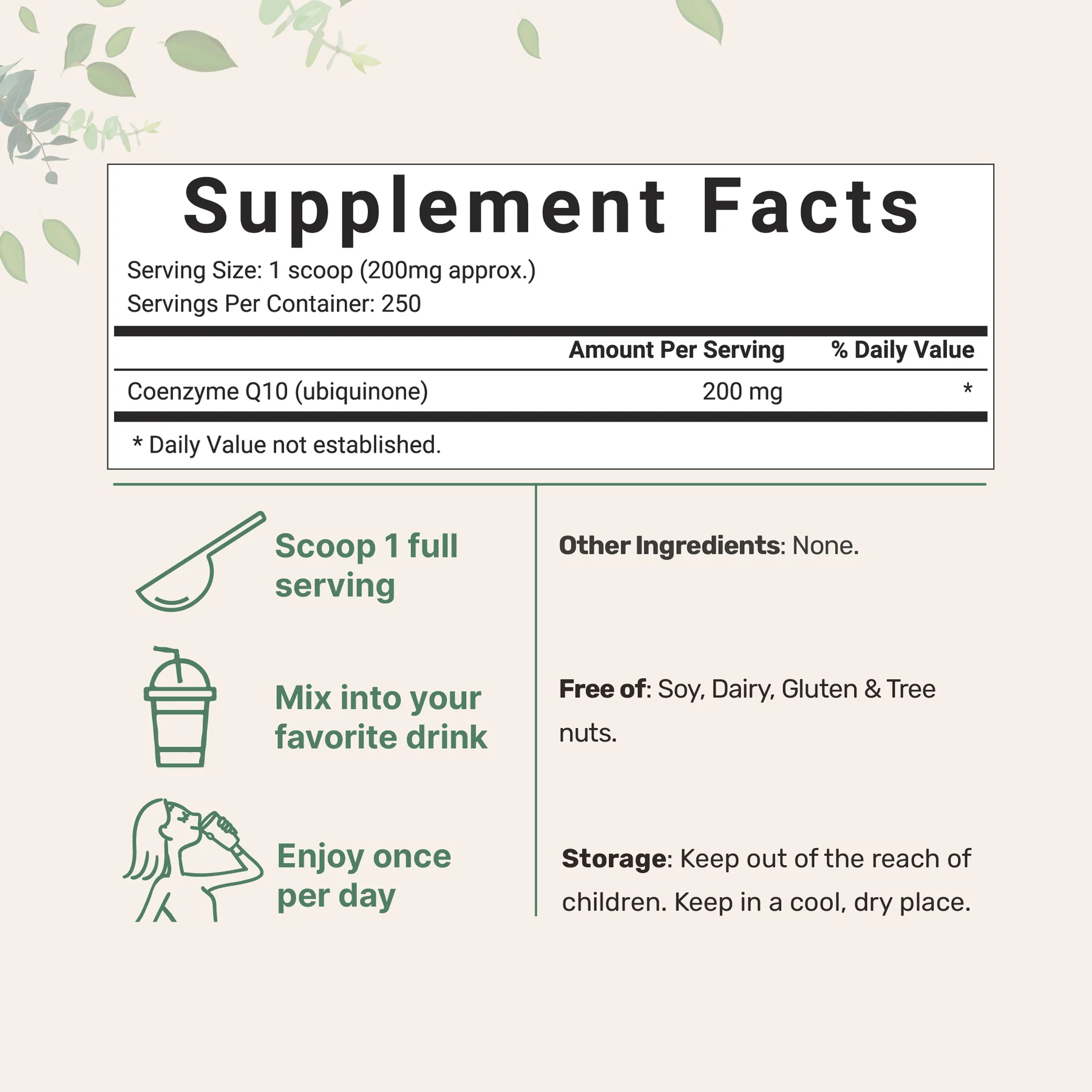 COQ10 Powder, 50 Grams_2