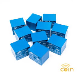 5-Pin Mini SPDT Relay 12V 10A 10pc Pack for PCB
