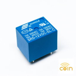 5-Pin Mini SPDT Relay 12V 10A 10pc Pack for PCB