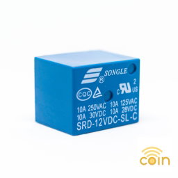 5-Pin Mini SPDT Relay 12V 10A 10pc Pack for PCB