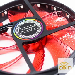 Exhaust Cooling LED Fan 120mm 12V DC Brushless for Piso WiFi, PC