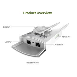 COMFAST CF-EW71 High Power Outdoor WiFi CPE 48V POE Power Adapter Double 6 DBi Wireless Access Point