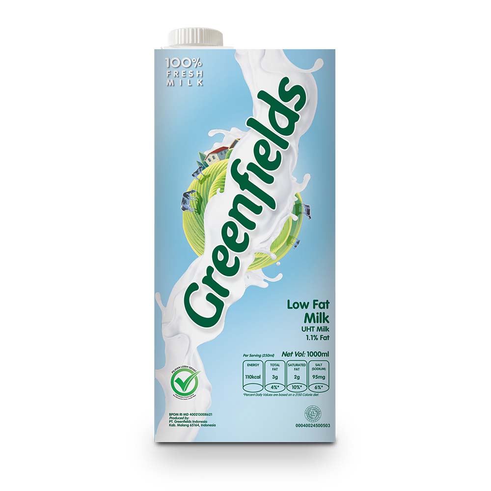 Greenfields UHT Low Fat Milk 1L_0