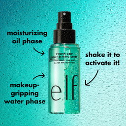 Power Grip Dewy Setting Spray - Bi-phase dewy makeup setting spray