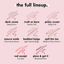 Cream Glide Lip Liner - Creamy lip liner to shape & fill in lips