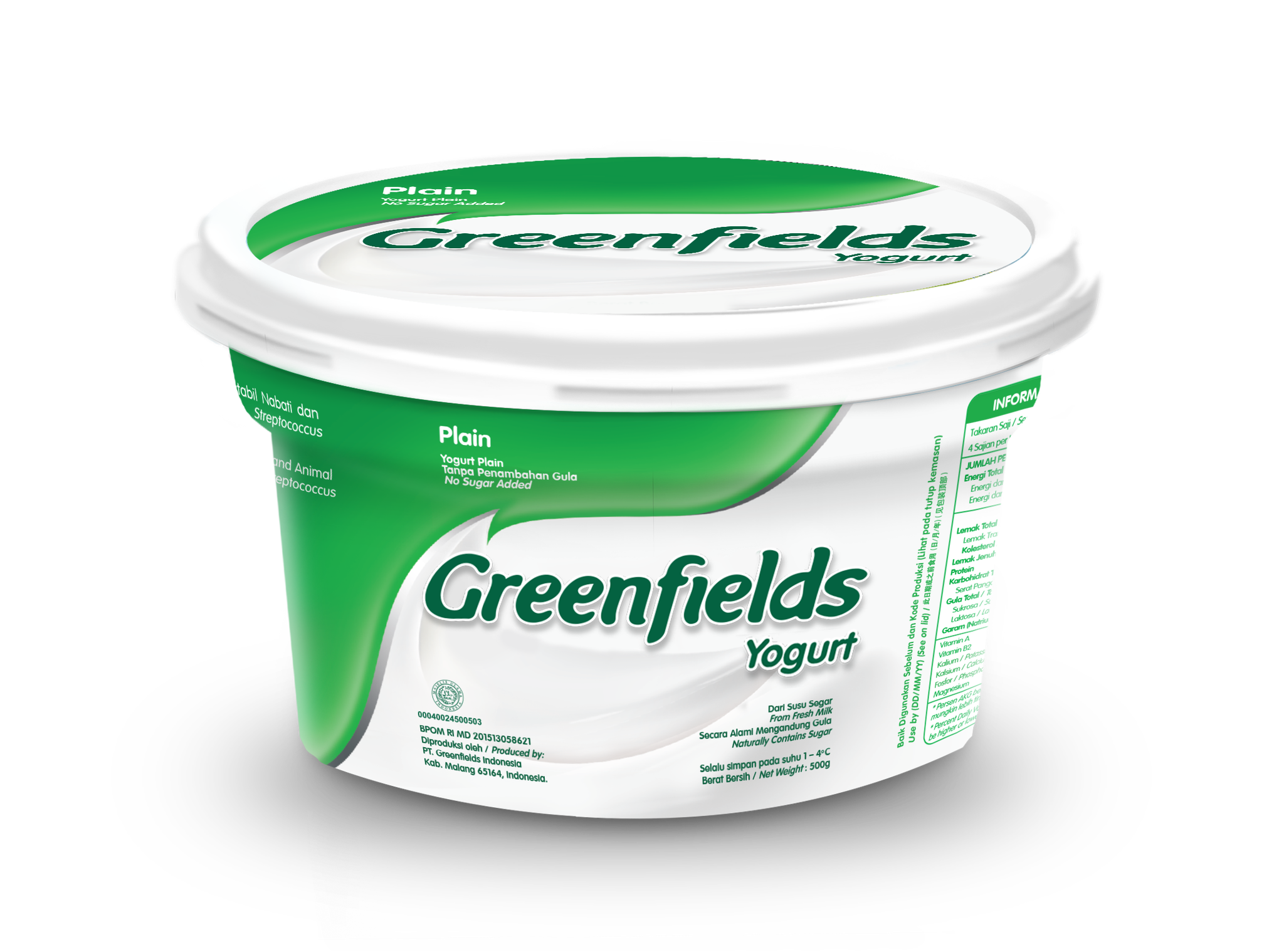 Greenfields Stir Yogurt Plain 500g_0