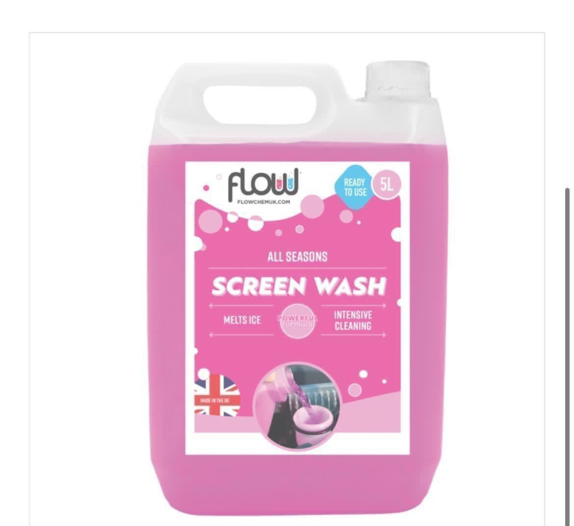 Flow ready to use pink screenwash 5L_0