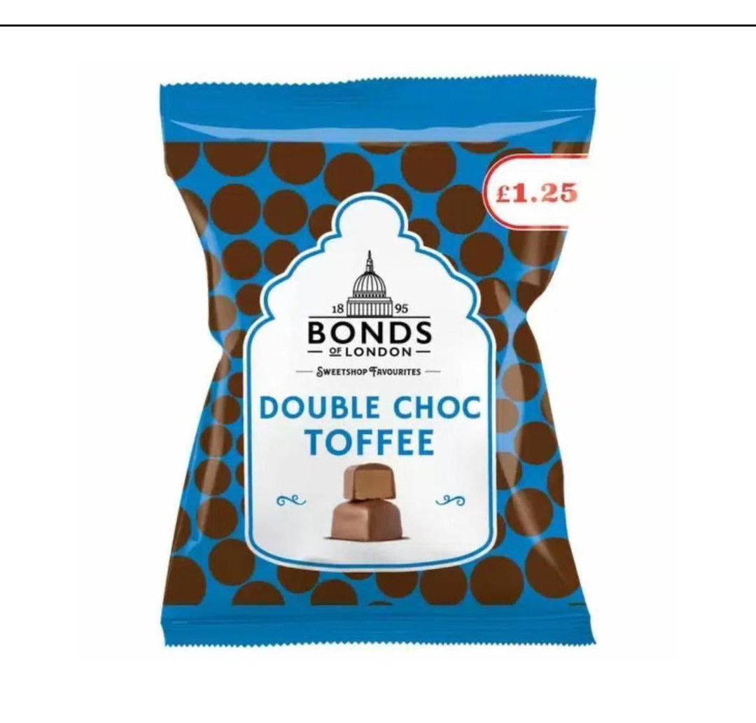 ⭐️REDUCED PRICE⭐️Bonds double choc toffee £1.25 price marked 100g BBE 30/04/24