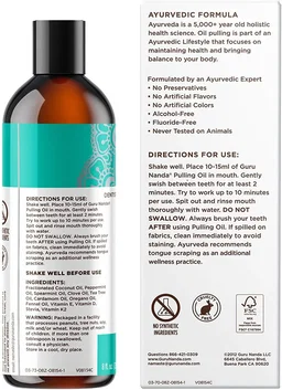 COCOMINT PULLING OIL WITH 7 ESSENTIAL OILS & VITAMINS D3, E & K2 (MICKEY D FORMULA) - 8 OZ