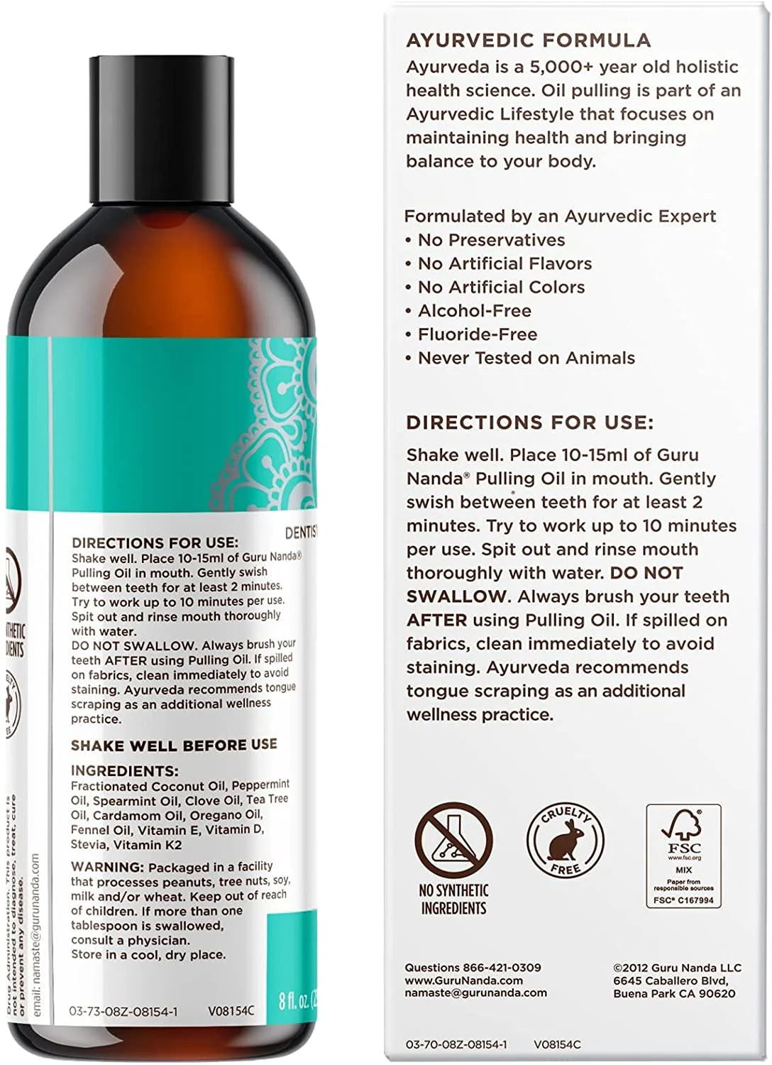 COCOMINT PULLING OIL WITH 7 ESSENTIAL OILS & VITAMINS D3, E & K2 (MICKEY D FORMULA) - 8 OZ_3