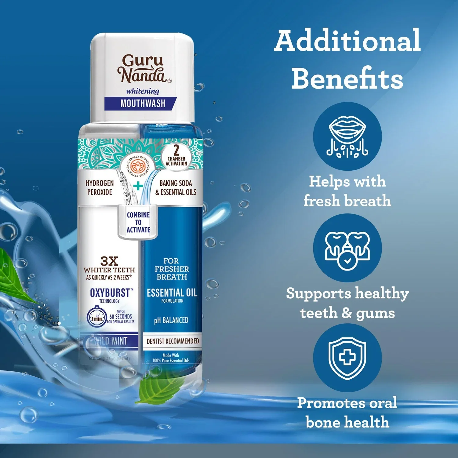 DUAL BARREL OXYBURST WHITENING MOUTHWASH (20 OZ)_3