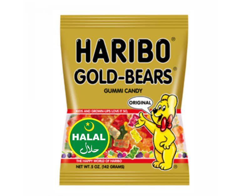 Haribo gold bears 100g 24 per case Halal Dated at least 09/2024
