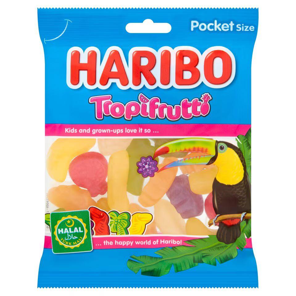 Haribo tropifrutti 100g 24 per case Halal Dated at least 09/24