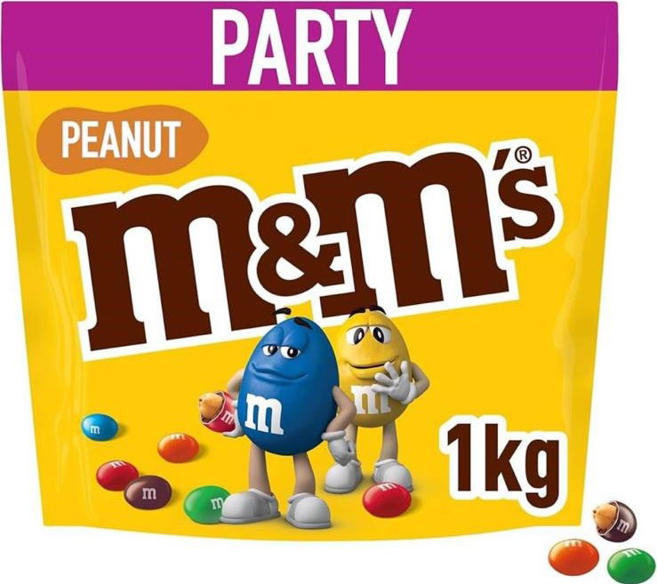 M&M’s Peanut 1kg 7 per case Dated 02/06/2024