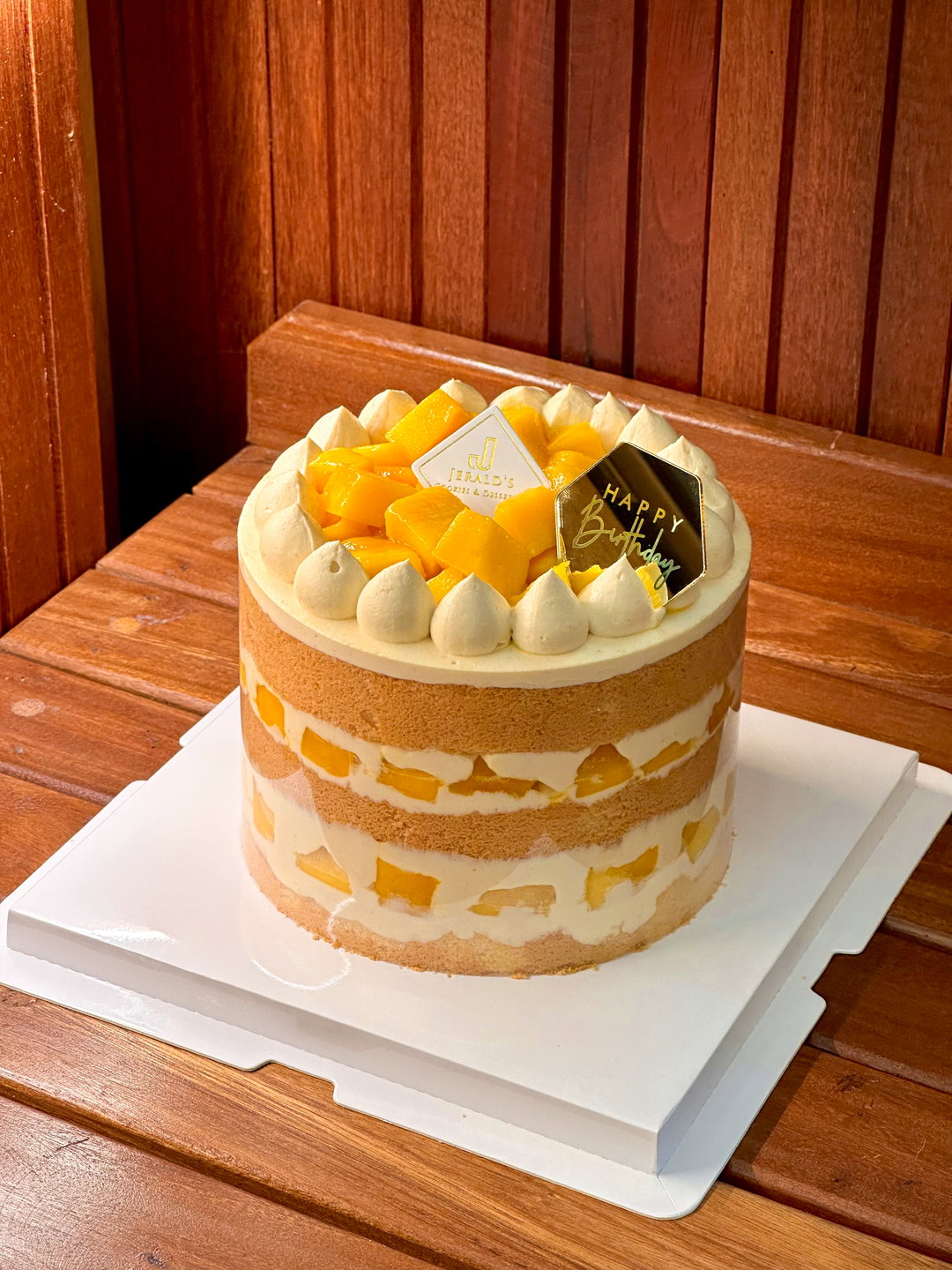 Tropical Coconut Mango Cake