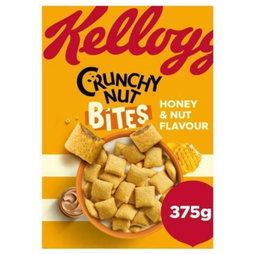 Kellogg’s Crunchy Nut Bites Honey 375g  6 per case  Bb 23/4/24 Full Uk stock 