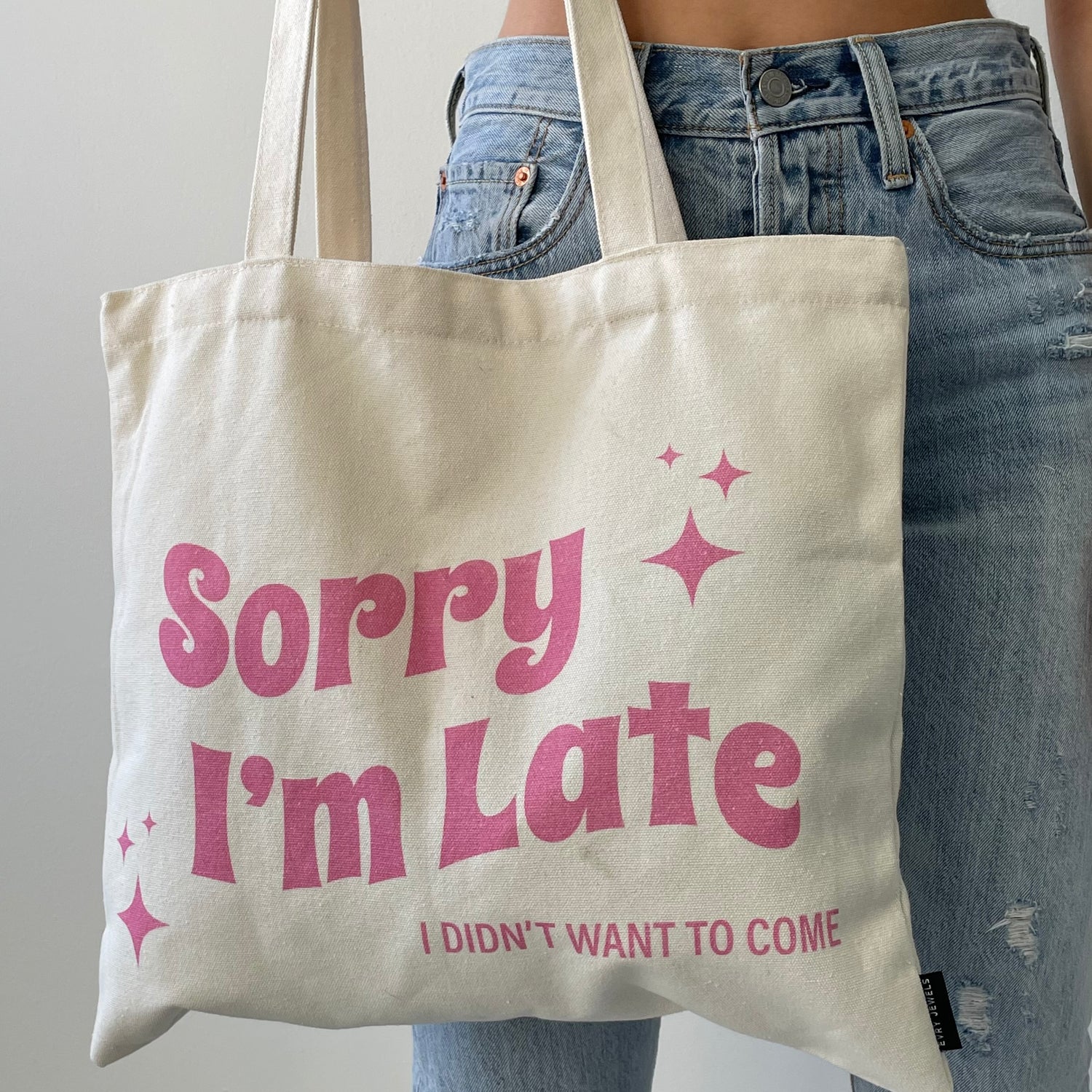 Sorry I'm Late Tote Bag_1
