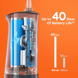 Bitvae Cordless C2 Oral Irrigator with 3 Modes, 40-Day Battery Life