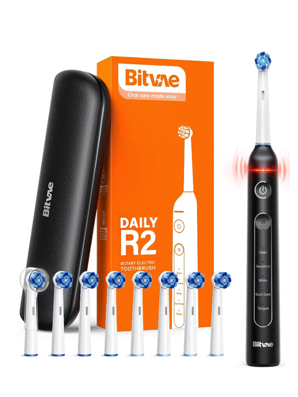 Bitvae R2 Rotating Toothbrush with 8 Brush Heads, 30-Day Battery Life_2