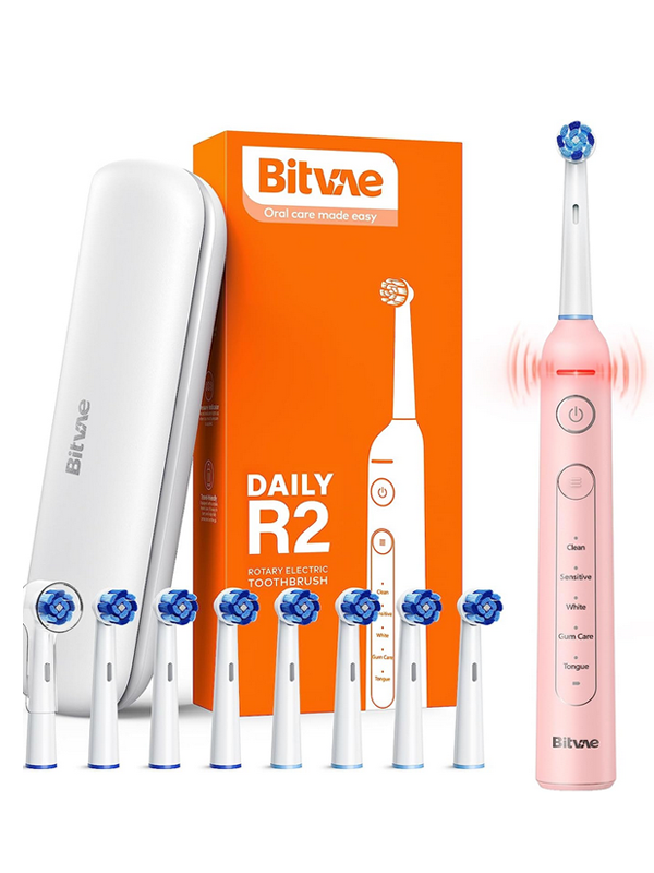 Bitvae R2 Rotating Toothbrush with 8 Brush Heads, 30-Day Battery Life_1