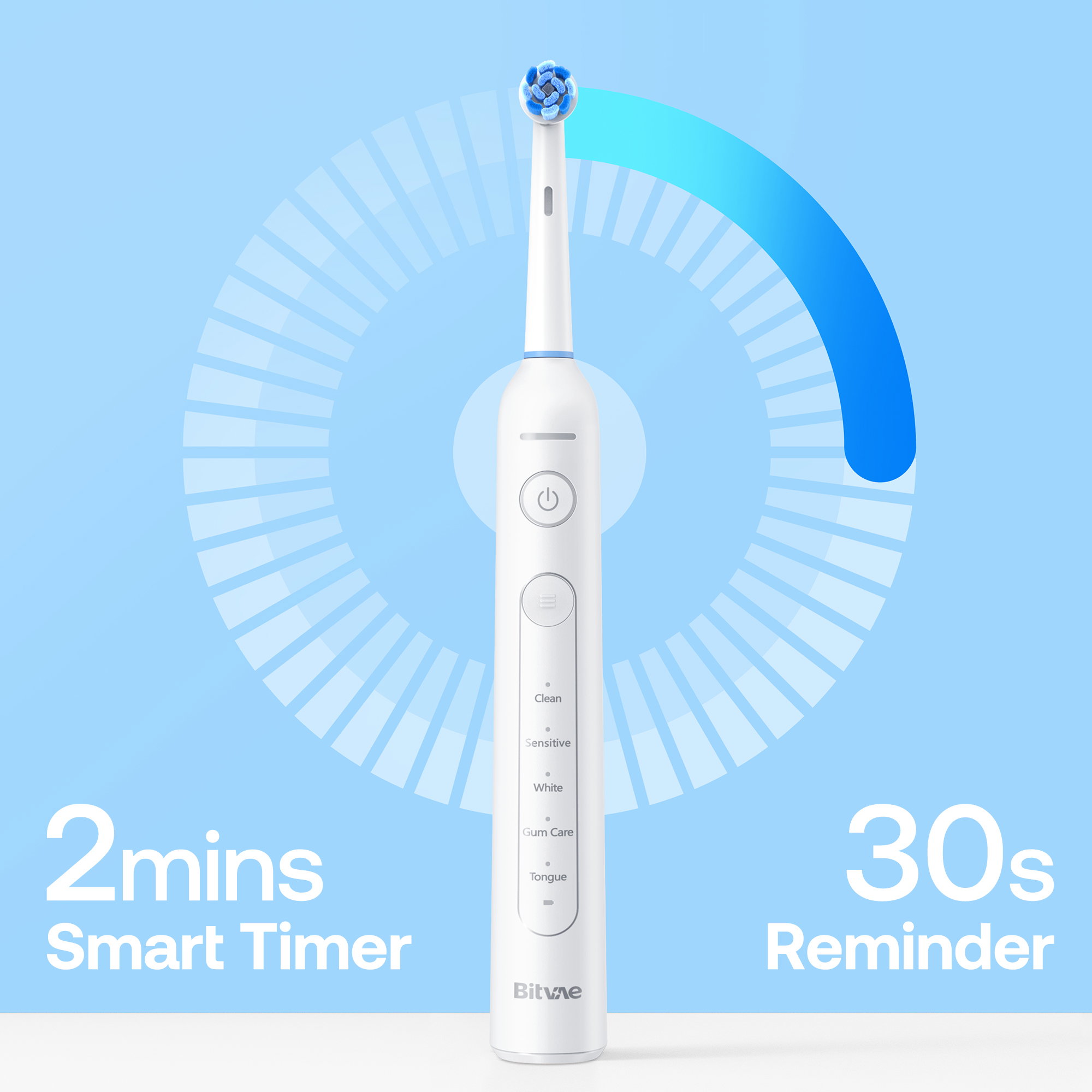 Bitvae R2 Rotating Toothbrush with 8 Brush Heads, 30-Day Battery Life_4