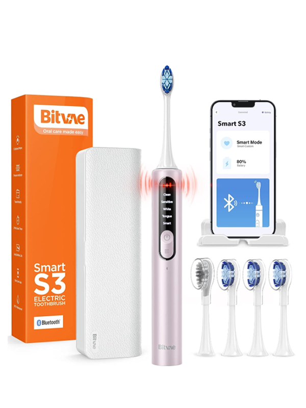 Bitvae Smart S3 Sonic Electric Toothbrush, 180-Day Battery Life, Travel Case_2