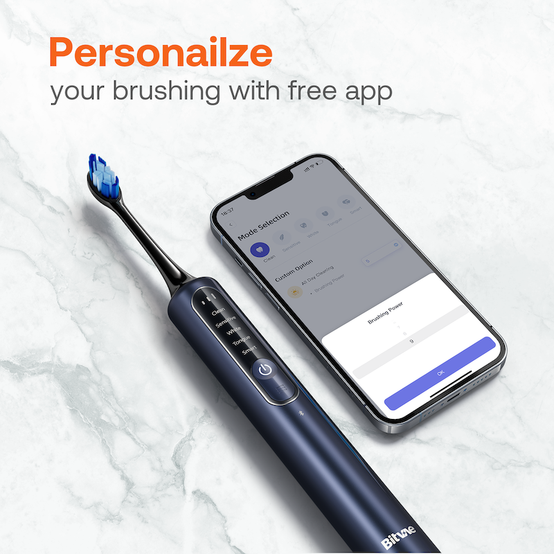 Bitvae Smart S3 Sonic Electric Toothbrush, 180-Day Battery Life, Travel Case_10