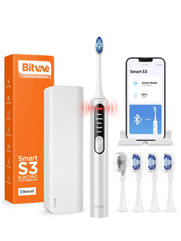 Bitvae Smart S3 Sonic Electric Toothbrush, 180-Day Battery Life, Travel Case