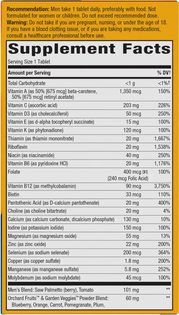 Alive!® Men's 50+ Ultra Multivitamin - 60 TABLETS_6