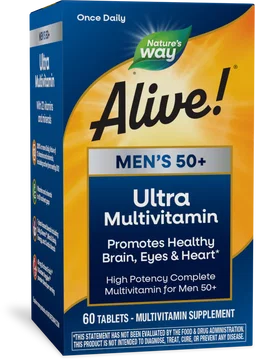 Alive!® Men's 50+ Ultra Multivitamin - 60 TABLETS