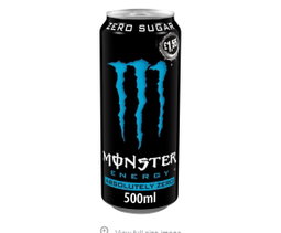 Monster zero black/blue £1.55pm 12x500ml  BBE 12/24 