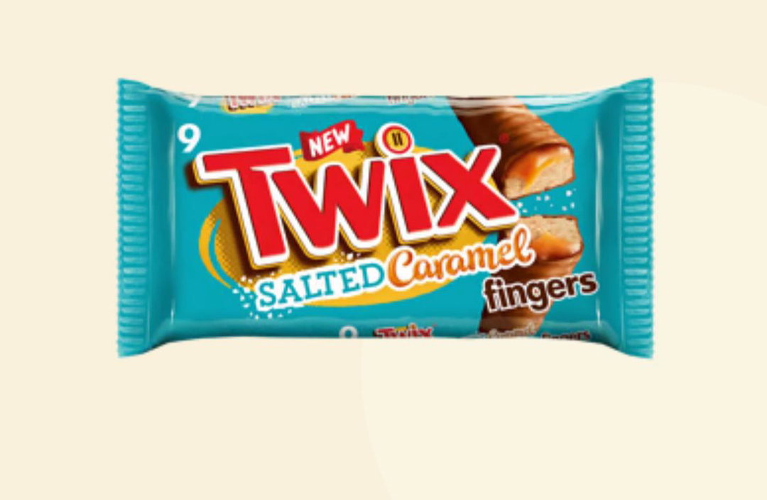 Twix salted caramel 13x9pk BBE 24/03/24