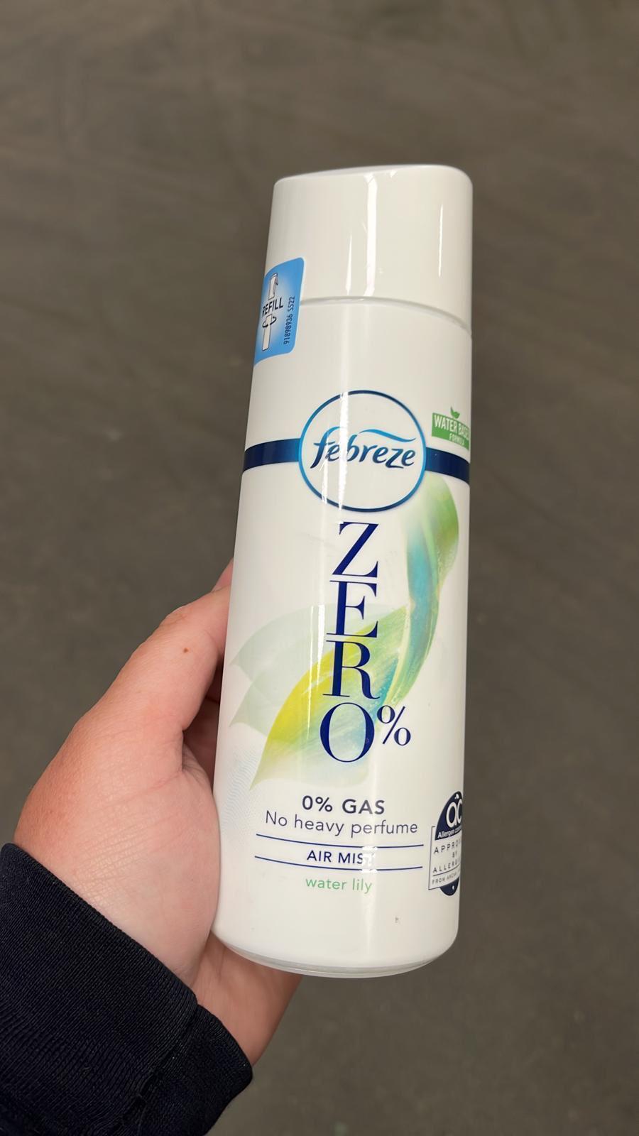 ⭐️ REDUCED PRICE ⭐️ Febreze zero air mist refill water lily 6x300ml
