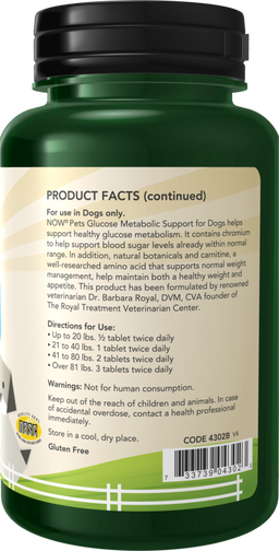 Glucose Metabolic Support Chewable Tablets for Dogs
