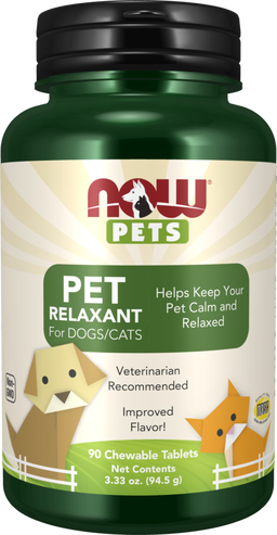 Pet Relaxant Chewable Tablets for Dogs & Cats