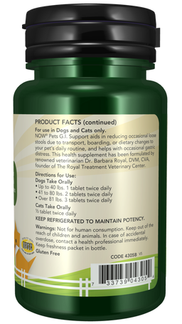 G.I. Support Chewable Tablets for Dogs & Cats