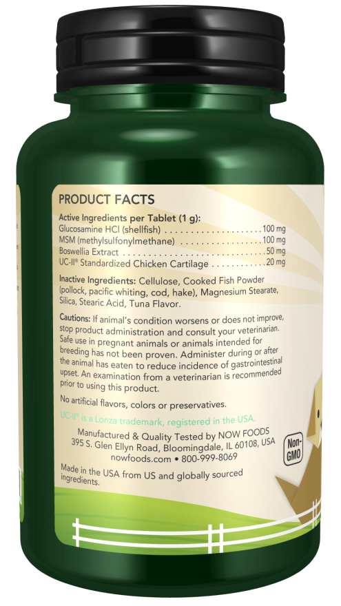 UC-II® Advanced Joint Mobility Chewable Tablets for Dogs & Cats_2