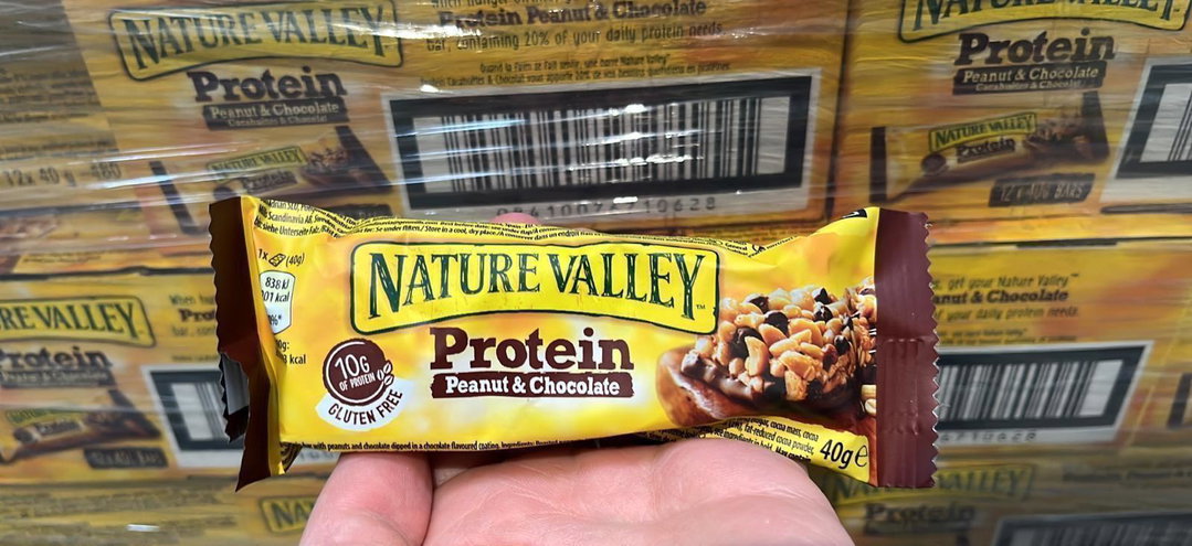 ⭐️REDUCED PRICE⭐️ Nature valley protein peanut butter & choco 12x40g BBE 05/24