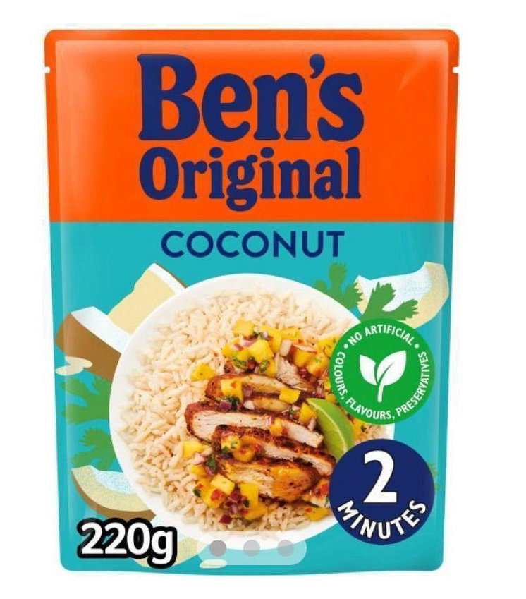 ⭐️REDUCED PRICE⭐️ Uncle bens coconut rice 6x250g BBE 04/24