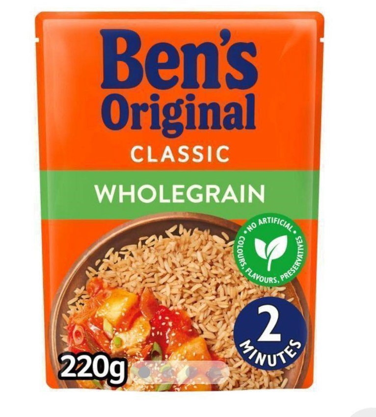 ⭐️REDUCED PRICE⭐️ Uncle bens wholegrain veg rice 6x250g BBE 05/03/24