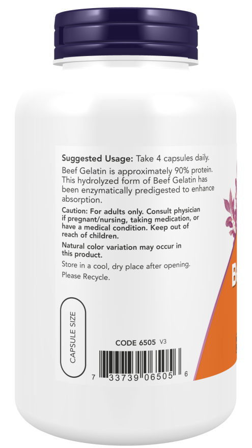 Beef Gelatin 550 mg Capsules - Nutritional Support_2