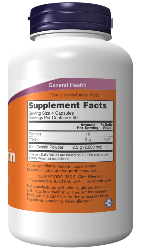 Beef Gelatin 550 mg Capsules - Nutritional Support_1