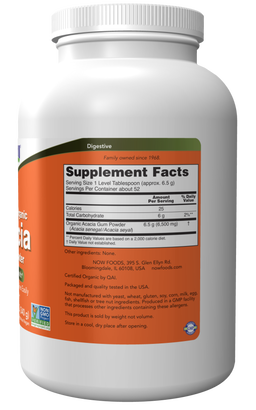 Acacia, Organic Powder - Intestinal Health