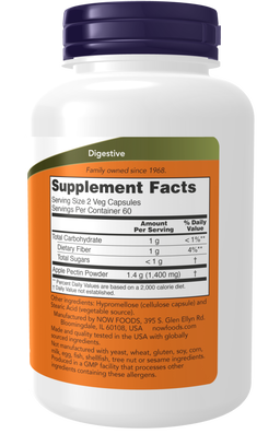 Apple Pectin 700 mg Veg Capsules - Intestinal Support*