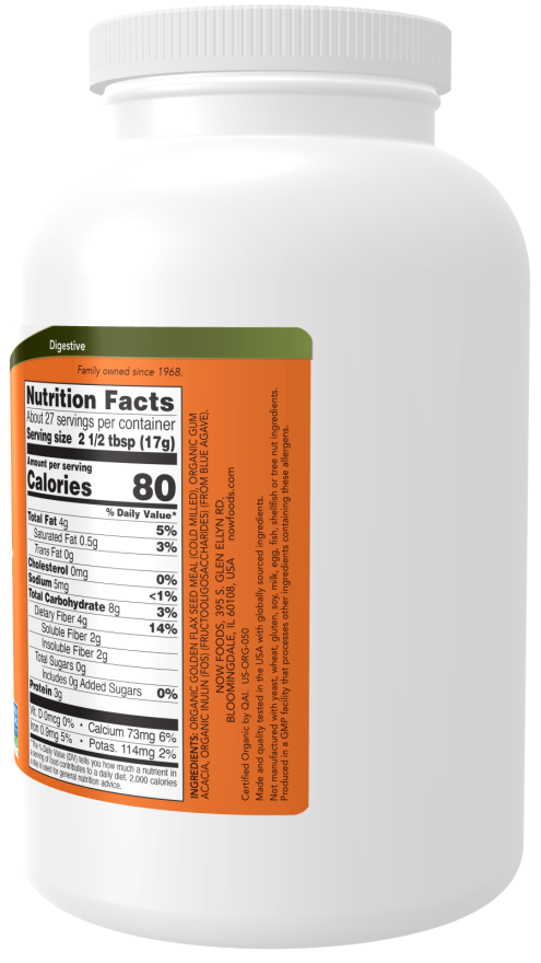 Fiber-3, Organic - Good Source of Fiber_1