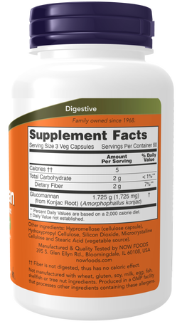 Glucomannan 575 mg Veg Capsules - Healthy Weight Management