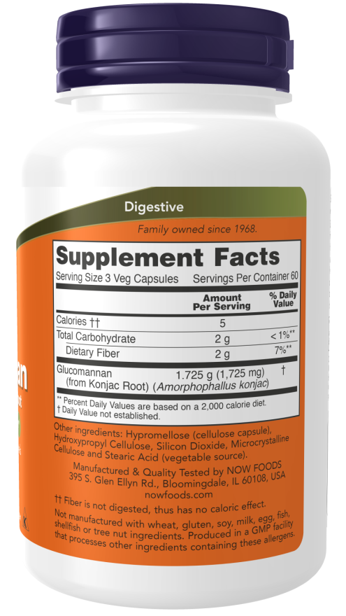 Glucomannan 575 mg Veg Capsules - Healthy Weight Management_1