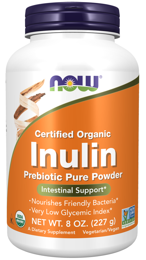 Inulin Prebiotic Pure Powder, Organic - Intestinal Support