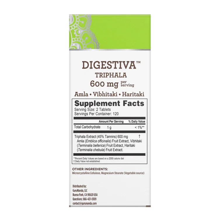 DIGESTIVA TRIPHALA - 240 VEGAN TABLETS_4